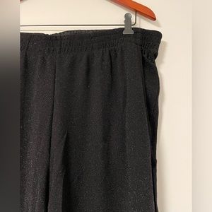 Black Sparkle Jogger Style Dress Pants